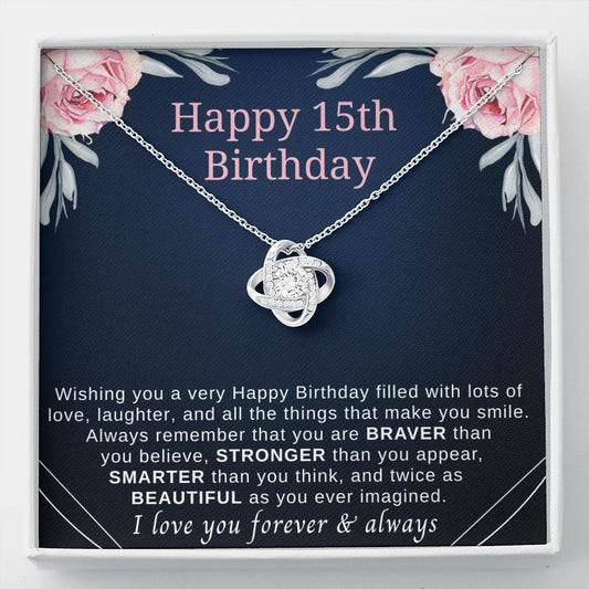 Captivating 15th Birthday Gift Necklaces with Sentimental Message Card