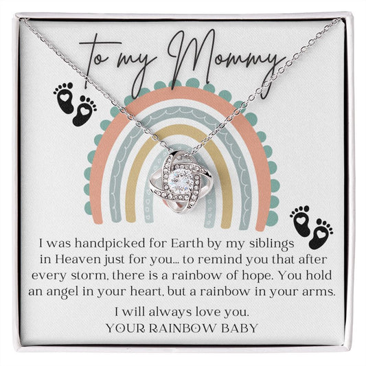 Mommy To Be Gift From Rainbow Baby Necklace