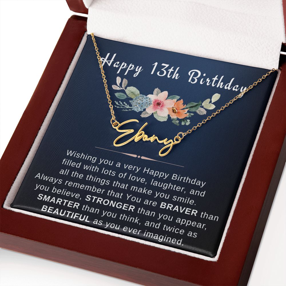 personalized 13th birthday gift for girls