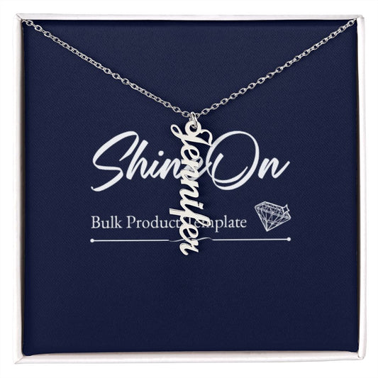 Vertical Name Necklace Template