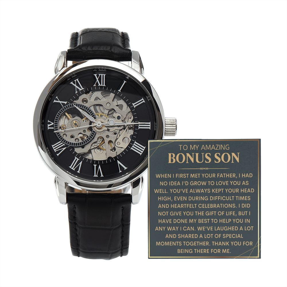 Bonus Son Gifts from Mom- Openwork Watch - Bonus Son Watch