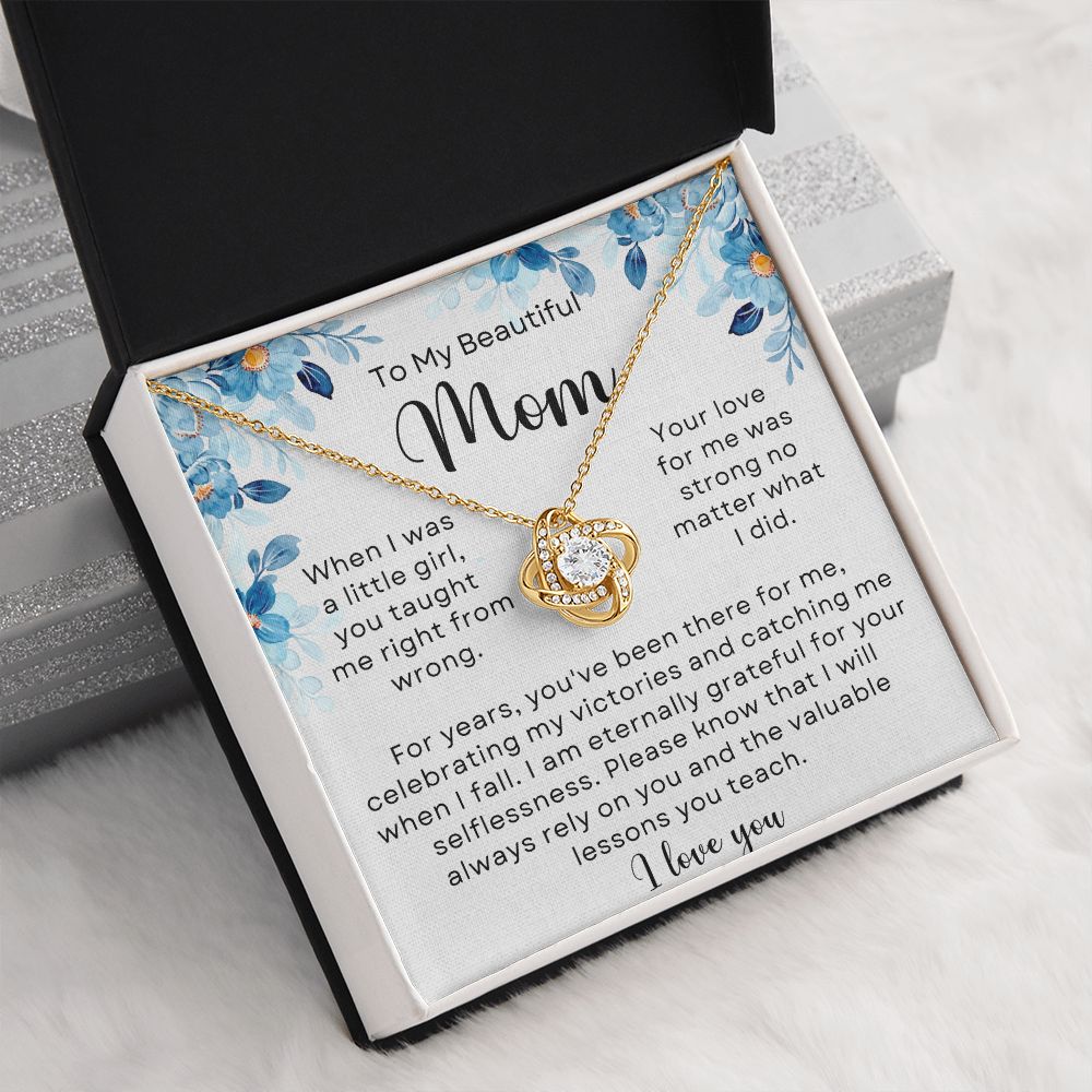 gold necklace gift for mom