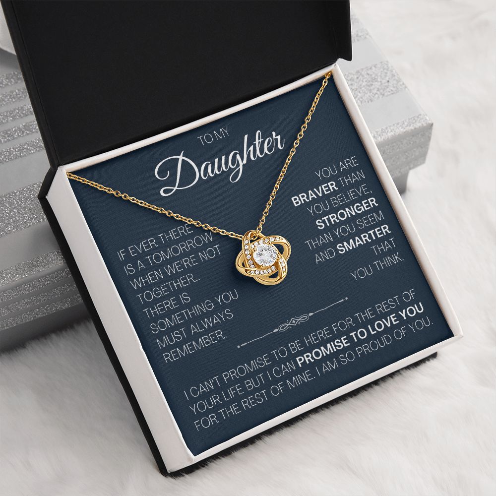 Gift for Daughter from Mom Dad - Promise to Love You - Necklace