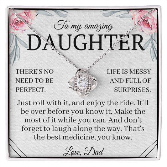 Gift for Daughter from Dad Necklace - D111D