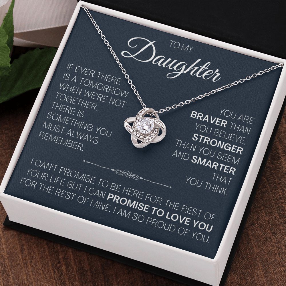 Gift for Daughter from Mom Dad - Promise to Love You - Necklace