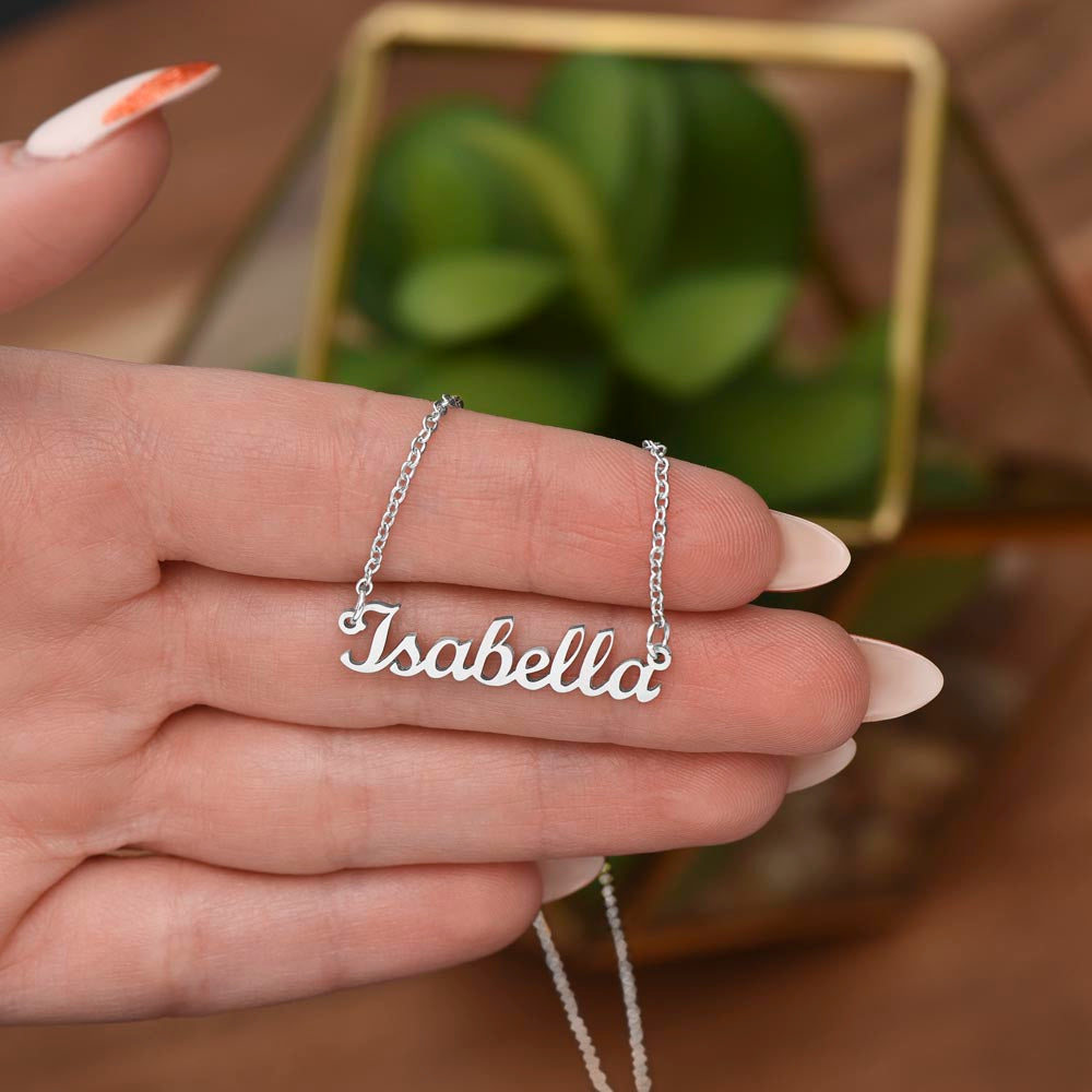 To My Badass Granddaughter Name Necklace