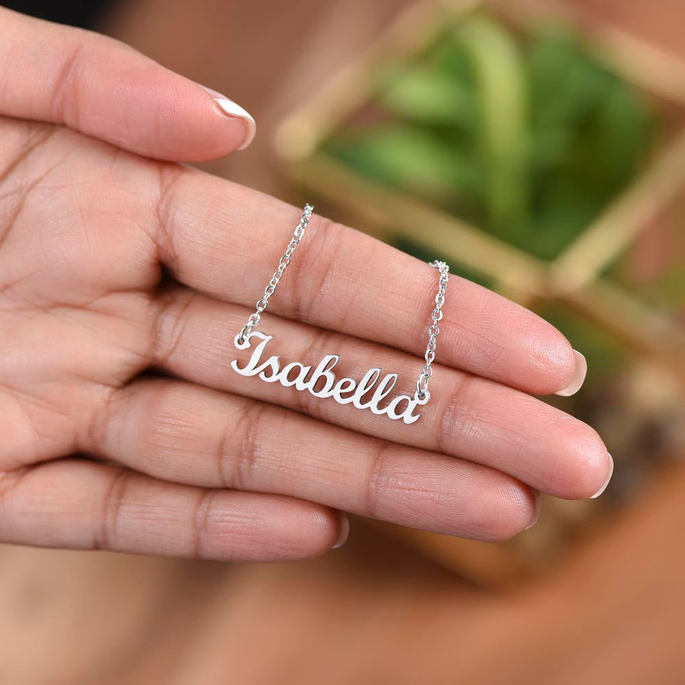 Daughter Name Necklace Gift from Dad