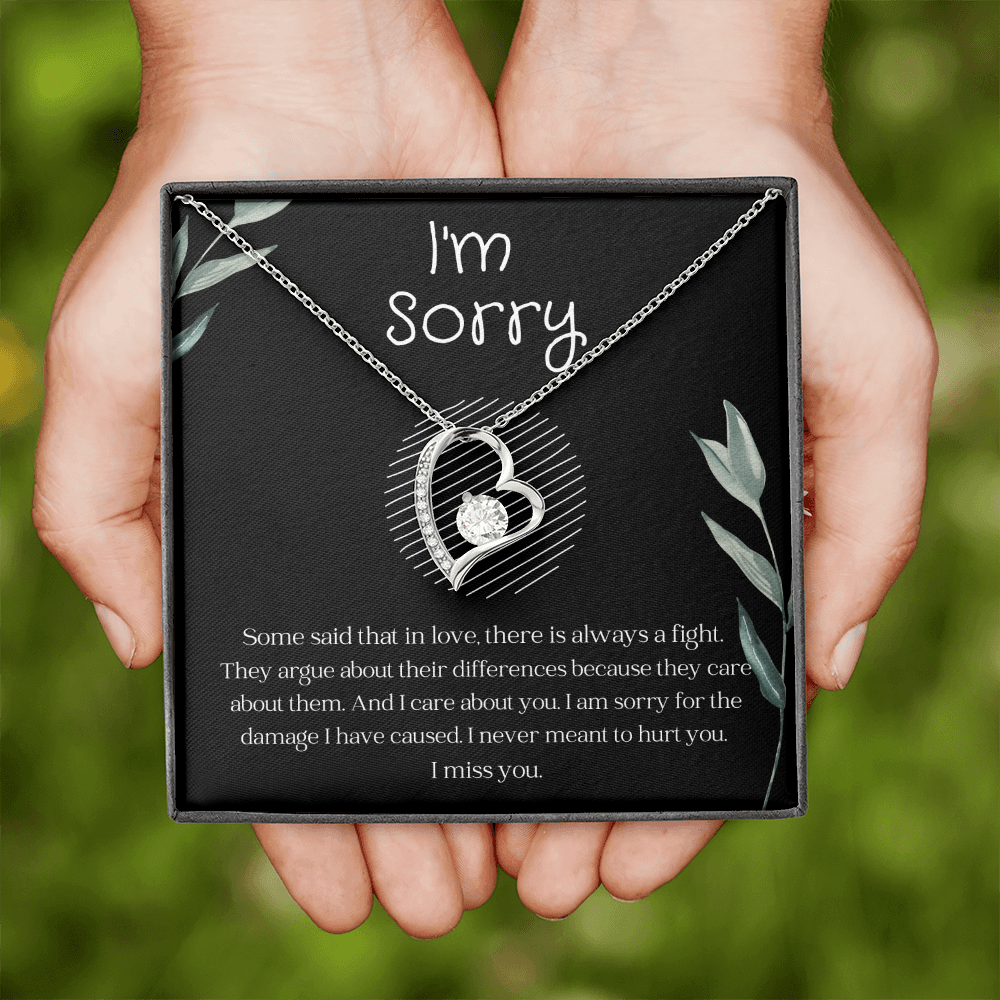 I'm Sorry Necklace Gift For Her