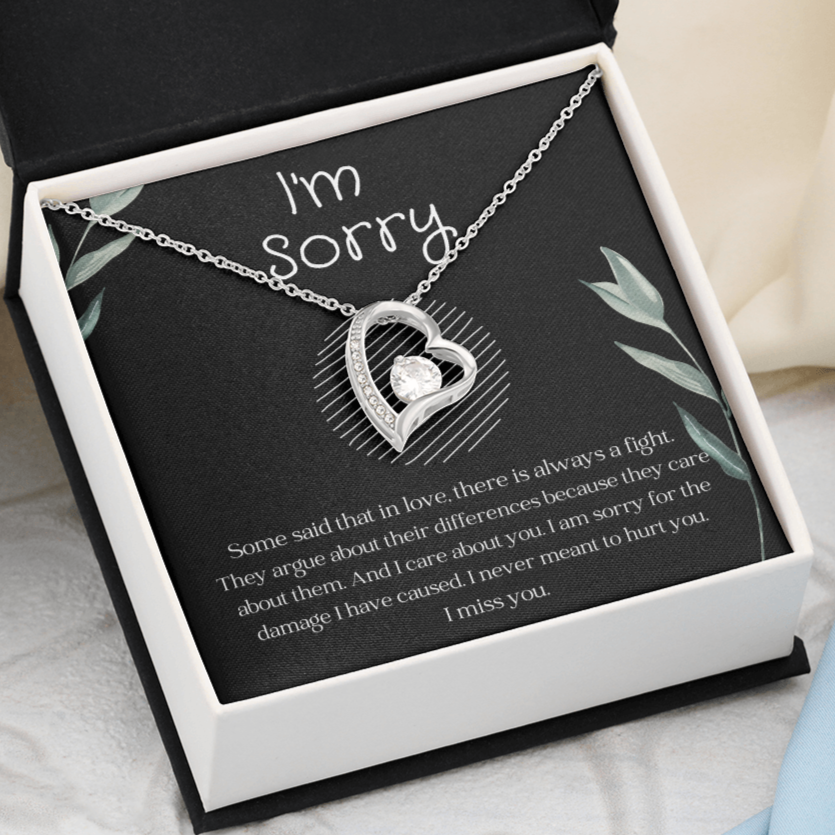 I'm Sorry Necklace Gift Message