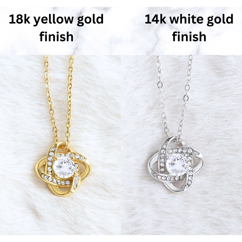 18k yellow gold vs 14k white gold finish necklace